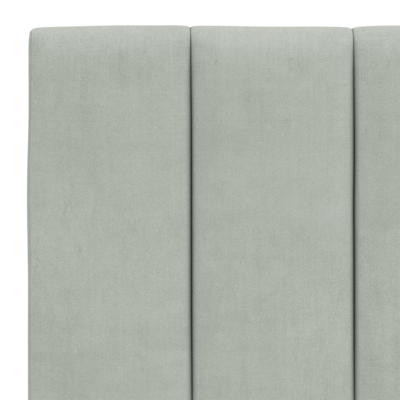 vidaXL világosszürke bársony fejtámla párna Hanko 120 cm