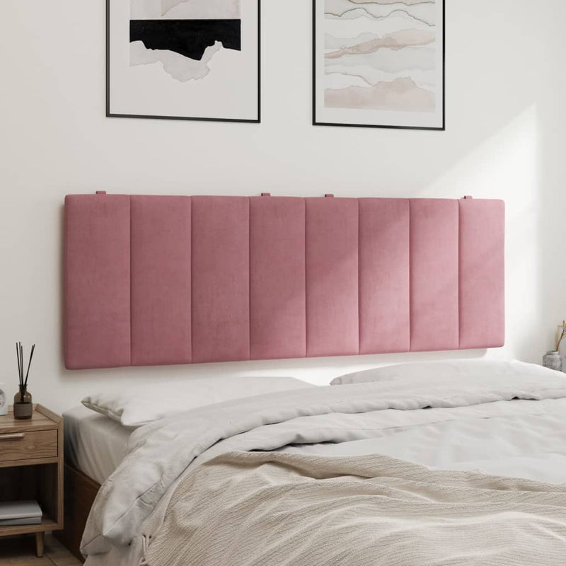 vidaXL rózsaszín bársony fejtámla párna Hanko 120 cm
