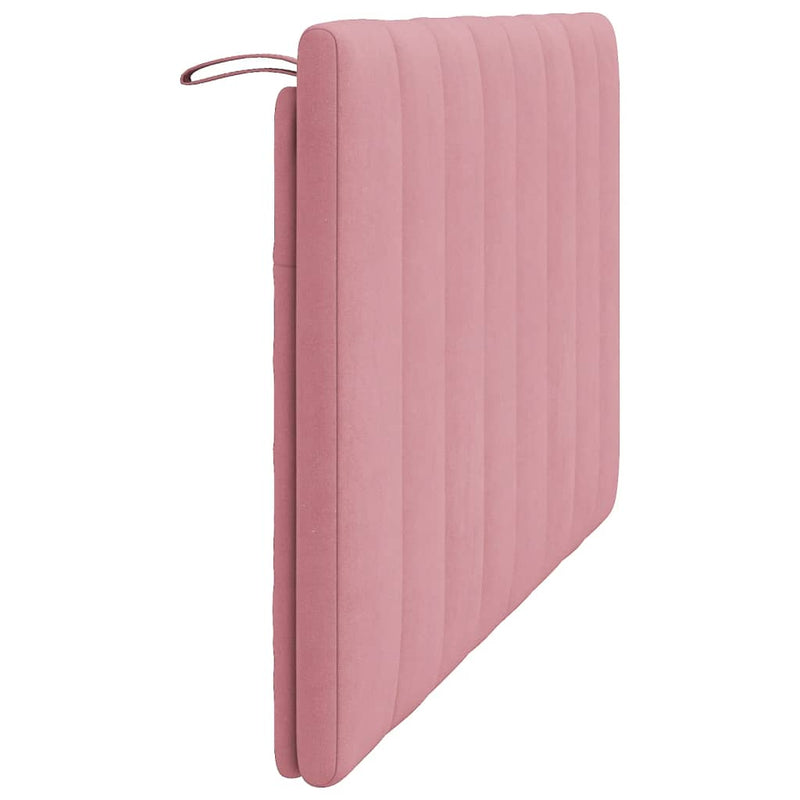 vidaXL rózsaszín bársony fejtámla párna Hanko 120 cm