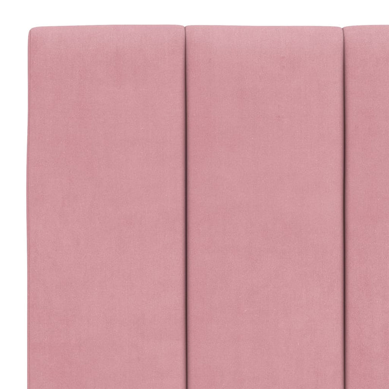 vidaXL rózsaszín bársony fejtámla párna Hanko 120 cm