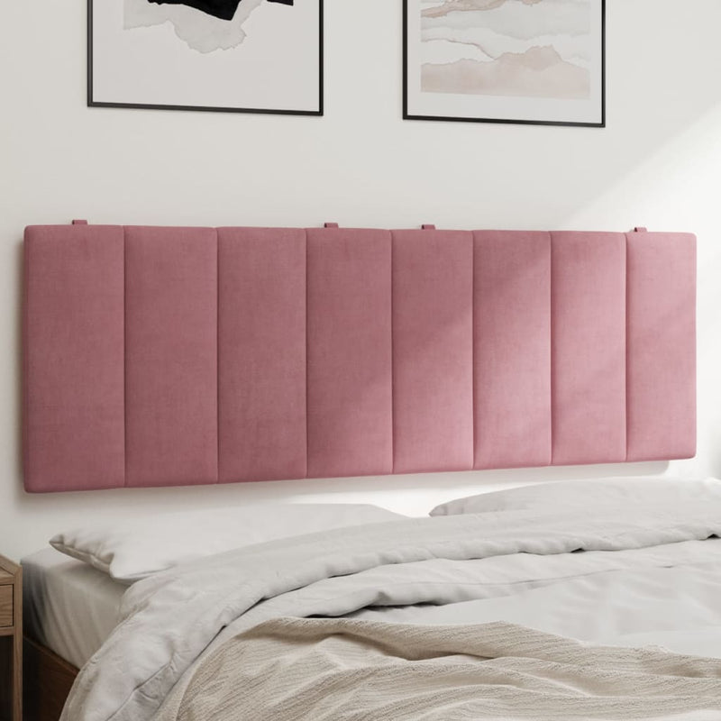 vidaXL rózsaszín bársony fejtámla párna Hanko 120 cm