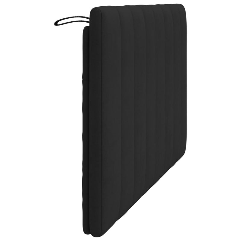 vidaXL fekete bársony fejtámla párna Hanko 140 cm