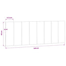 vidaXL fekete bársony fejtámla párna Hanko 140 cm