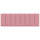 vidaXL rózsaszín bársony fejtámla párna Hanko 140 cm