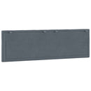 vidaXL sötétszürke bársony fejtámla párna Hanko 160 cm