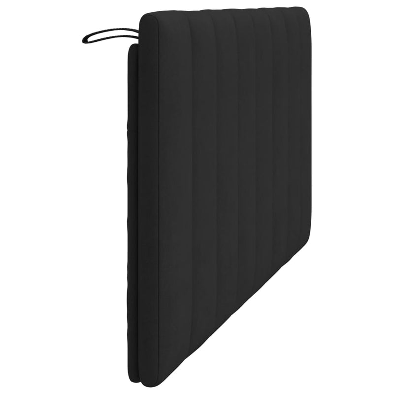 vidaXL fekete bársony fejtámla párna Hanko 160 cm