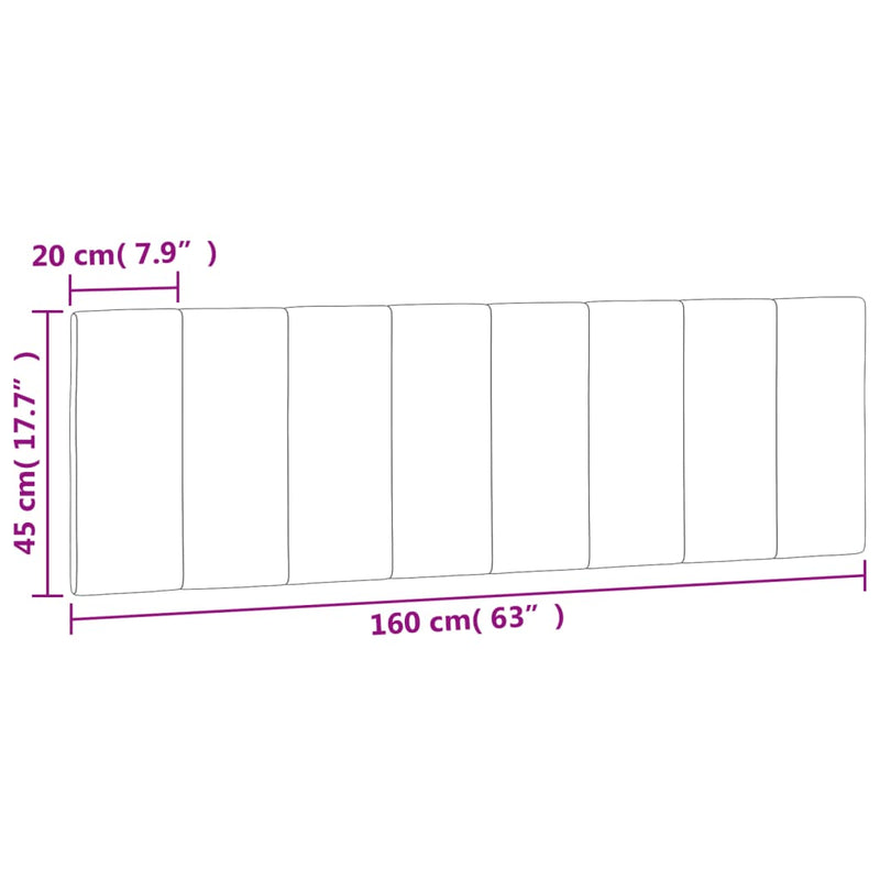 vidaXL sötétzöld bársony fejtámla párna Hanko 160 cm