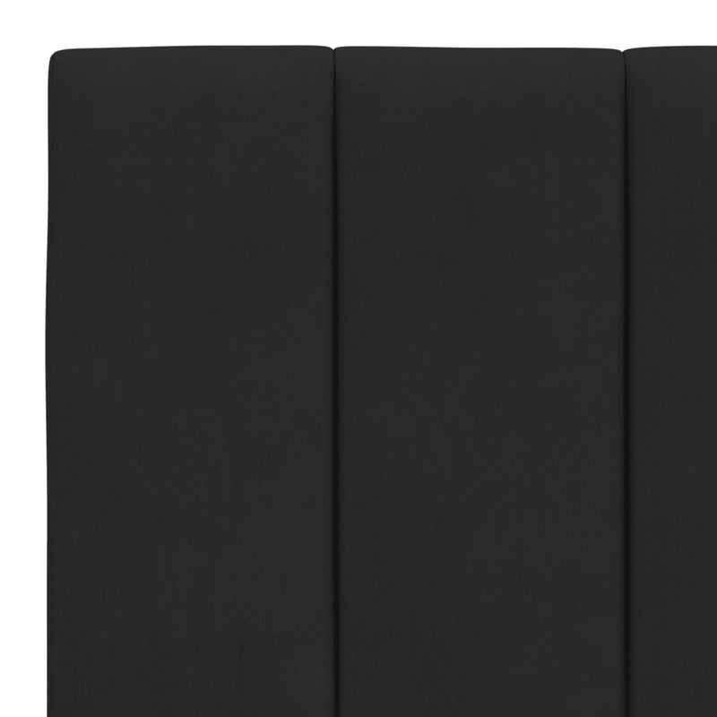vidaXL fekete bársony fejtámla párna Hanko 180 cm