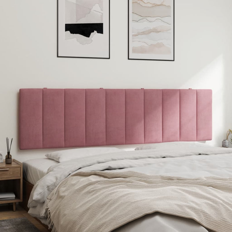 vidaXL rózsaszín bársony fejtámla párna Hanko 180 cm