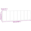 vidaXL világosszürke bársony fejtámla párna Hanko 152 cm