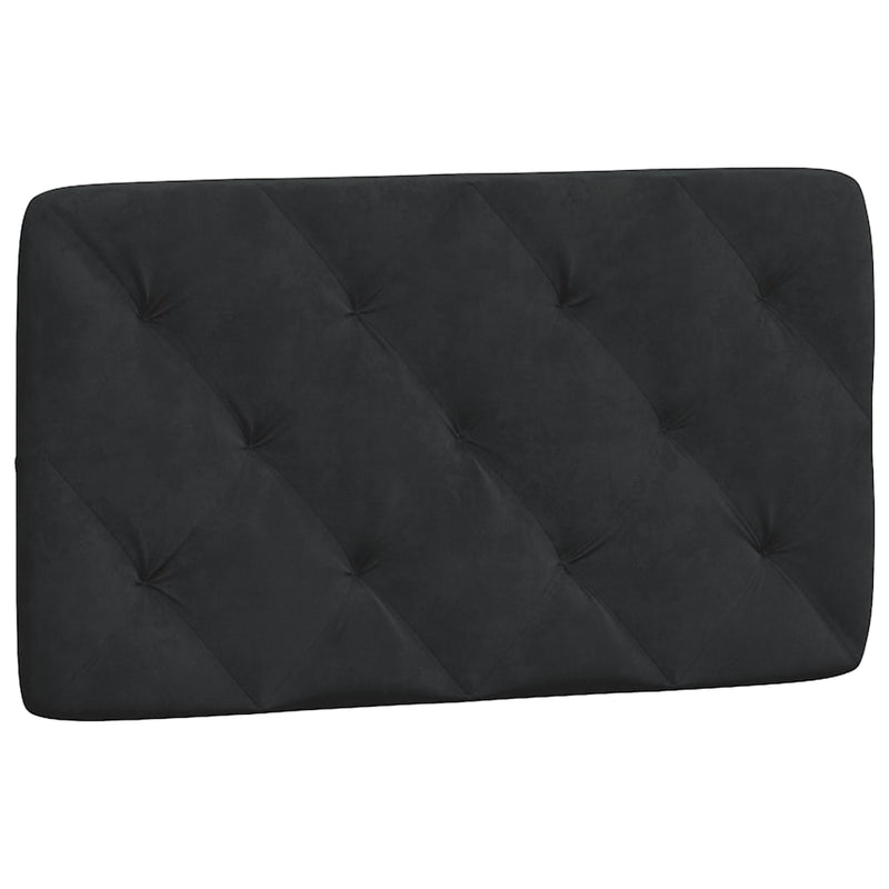vidaXL fekete bársony fejtámla párna 80 cm