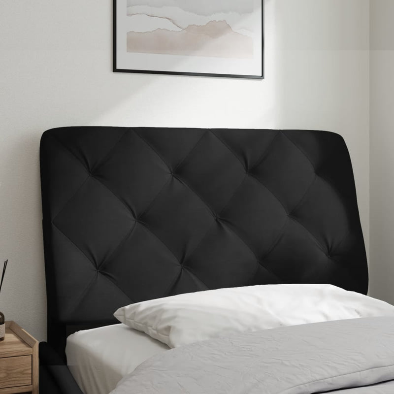 vidaXL fekete bársony fejtámla párna 80 cm