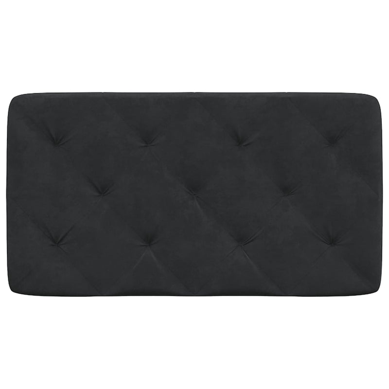 vidaXL fekete bársony fejtámla párna 80 cm