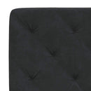 vidaXL fekete bársony fejtámla párna 80 cm