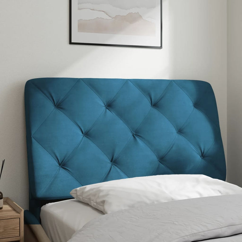 vidaXL kék bársony fejtámla párna 80 cm