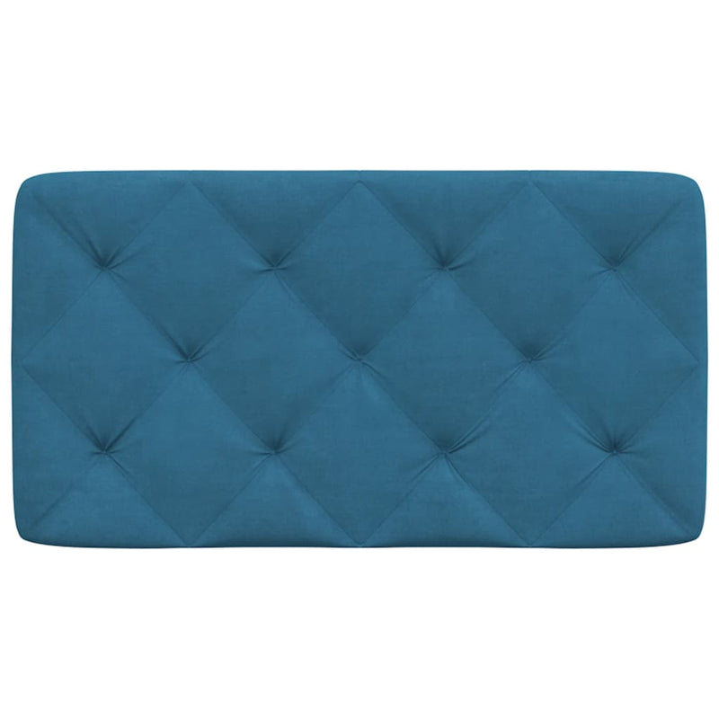 vidaXL kék bársony fejtámla párna 80 cm