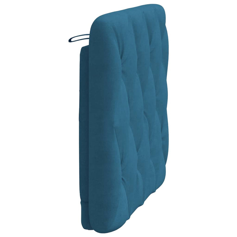 vidaXL kék bársony fejtámla párna 80 cm