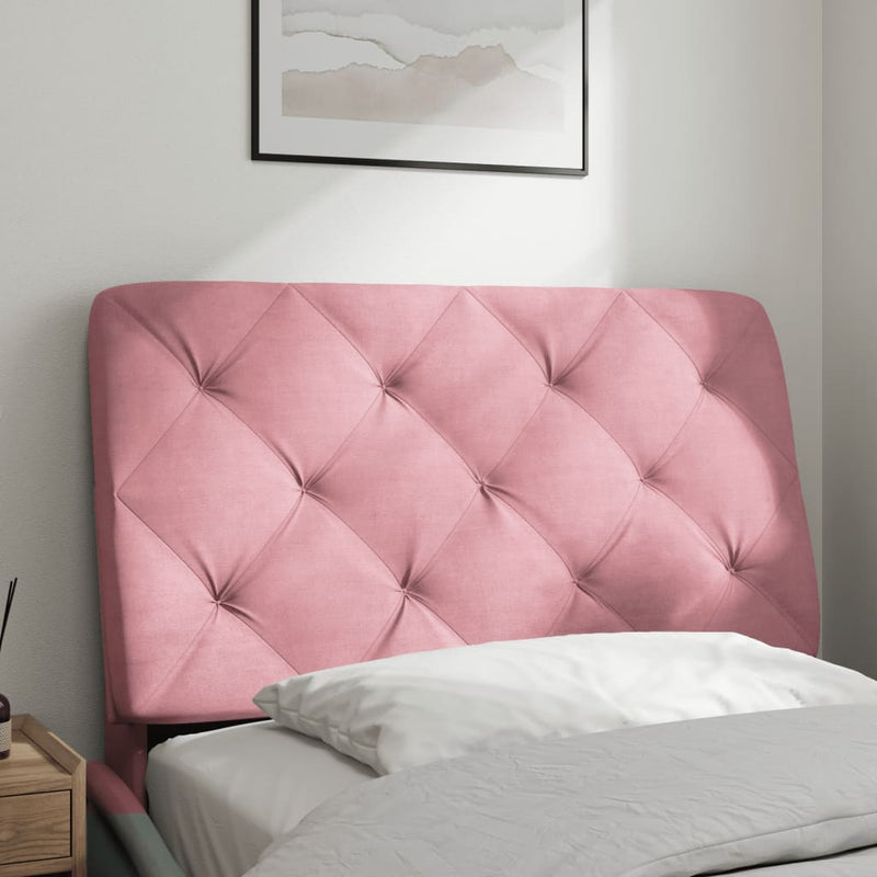 vidaXL rózsaszín bársony fejtámla párna 80 cm