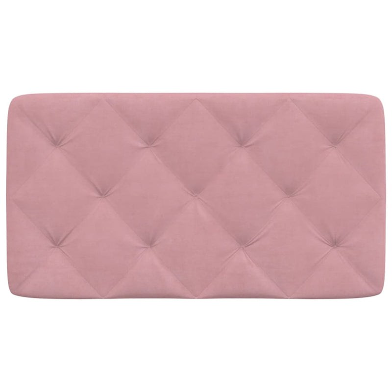 vidaXL rózsaszín bársony fejtámla párna 80 cm
