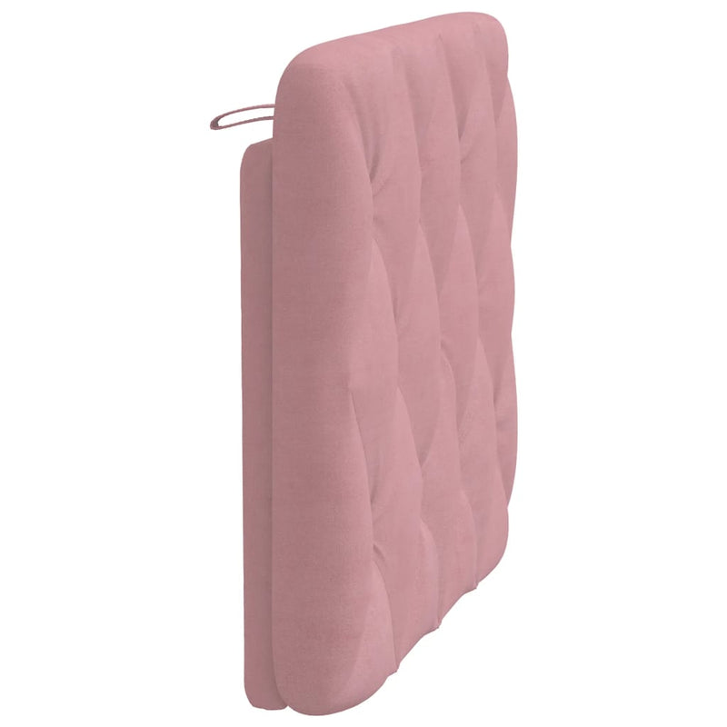 vidaXL rózsaszín bársony fejtámla párna 80 cm