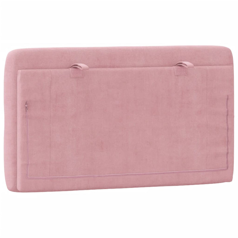 vidaXL rózsaszín bársony fejtámla párna 80 cm