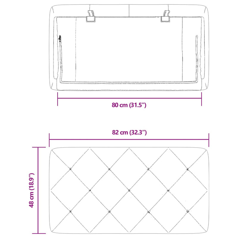 vidaXL rózsaszín bársony fejtámla párna 80 cm