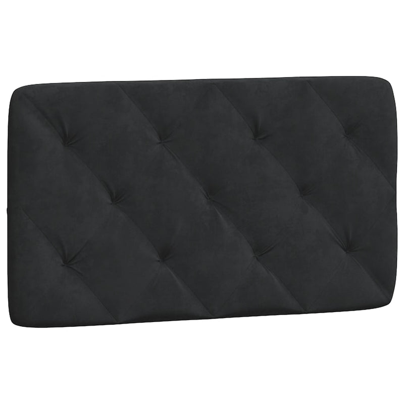 vidaXL fekete bársony fejtámla párna 90 cm