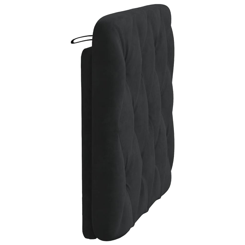 vidaXL fekete bársony fejtámla párna 90 cm