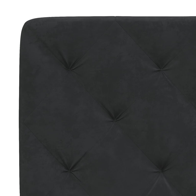 vidaXL fekete bársony fejtámla párna 90 cm