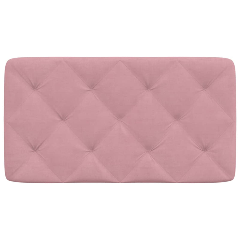 vidaXL rózsaszín bársony fejtámla párna 90 cm