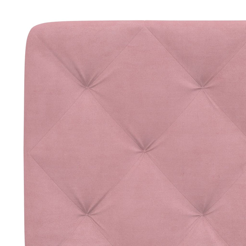 vidaXL rózsaszín bársony fejtámla párna 90 cm