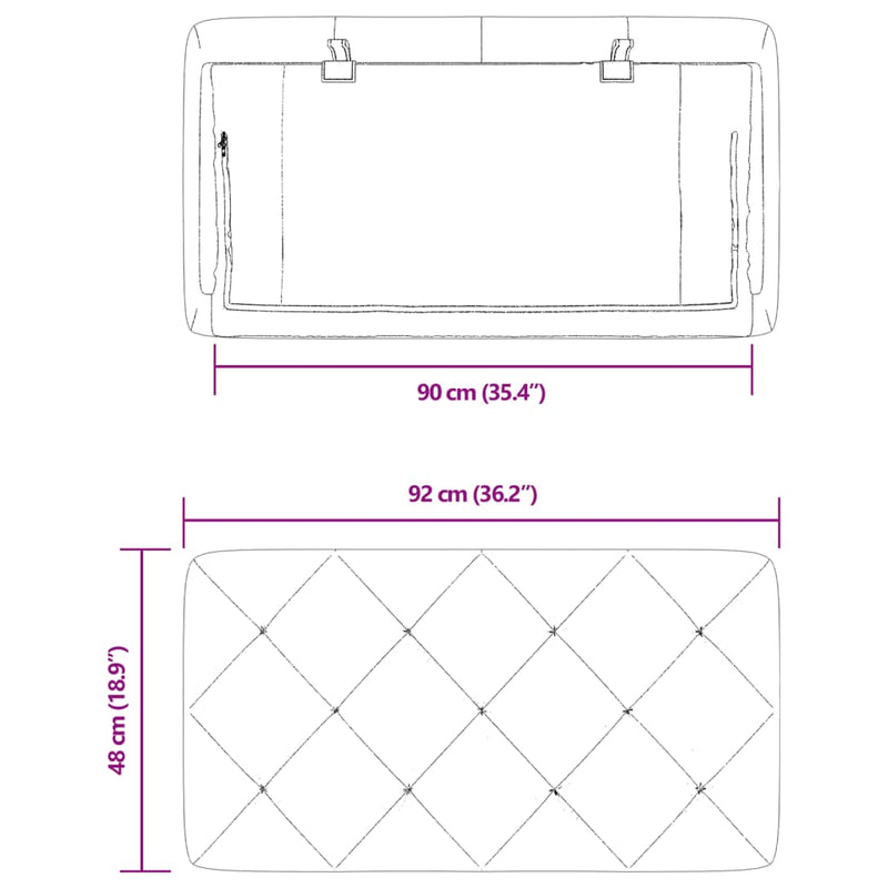 vidaXL rózsaszín bársony fejtámla párna 90 cm