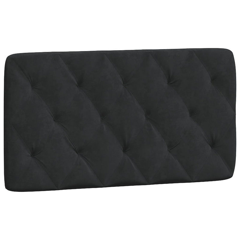 vidaXL fekete bársony fejtámla párna 100 cm