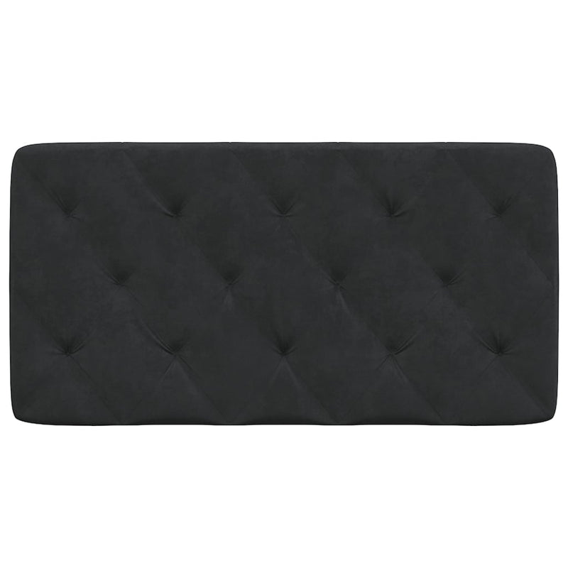 vidaXL fekete bársony fejtámla párna 100 cm
