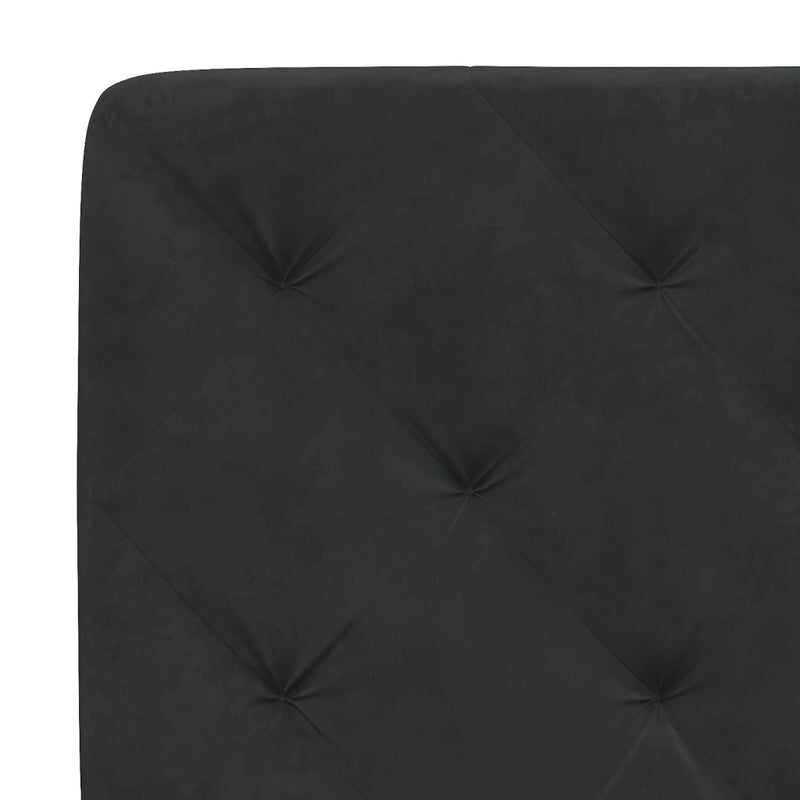 vidaXL fekete bársony fejtámla párna 100 cm