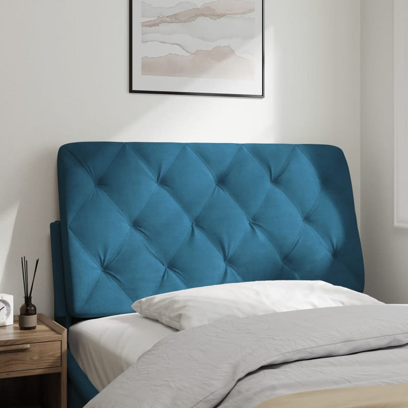 vidaXL kék bársony fejtámla párna 100 cm