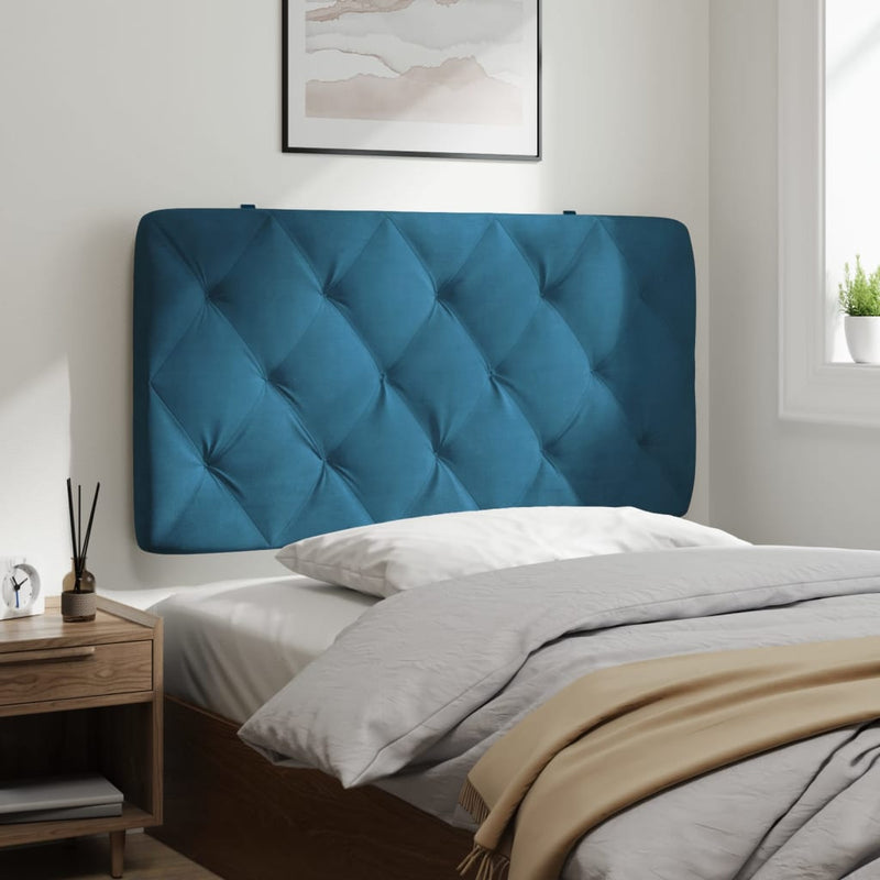 vidaXL kék bársony fejtámla párna 100 cm