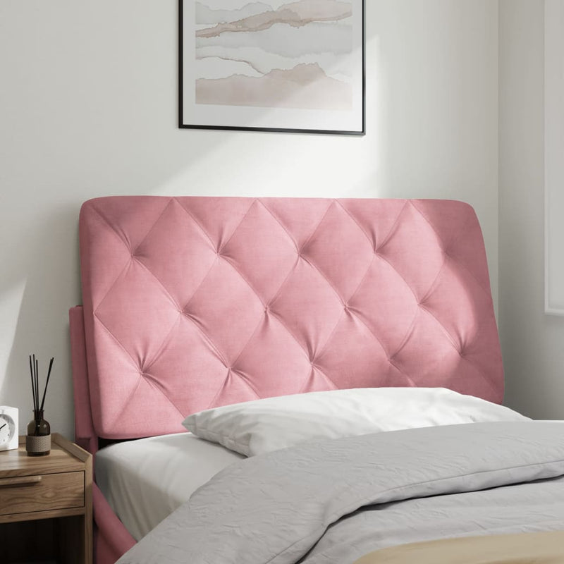 vidaXL rózsaszín bársony fejtámla párna 100 cm