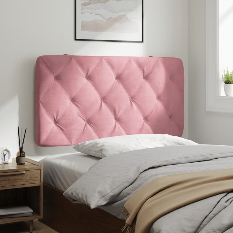 vidaXL rózsaszín bársony fejtámla párna 100 cm