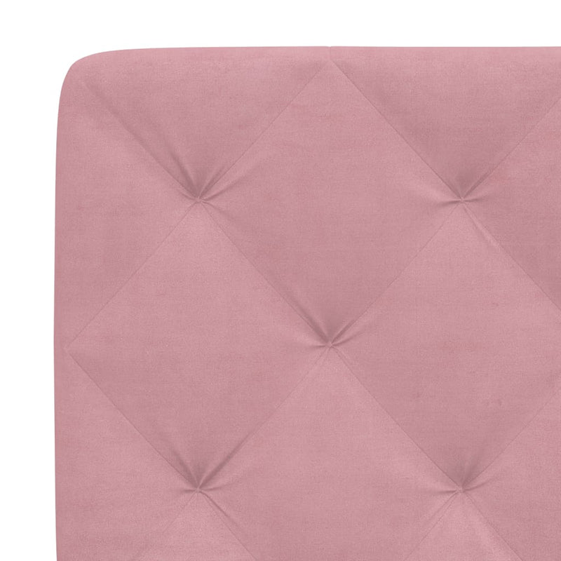 vidaXL rózsaszín bársony fejtámla párna 100 cm