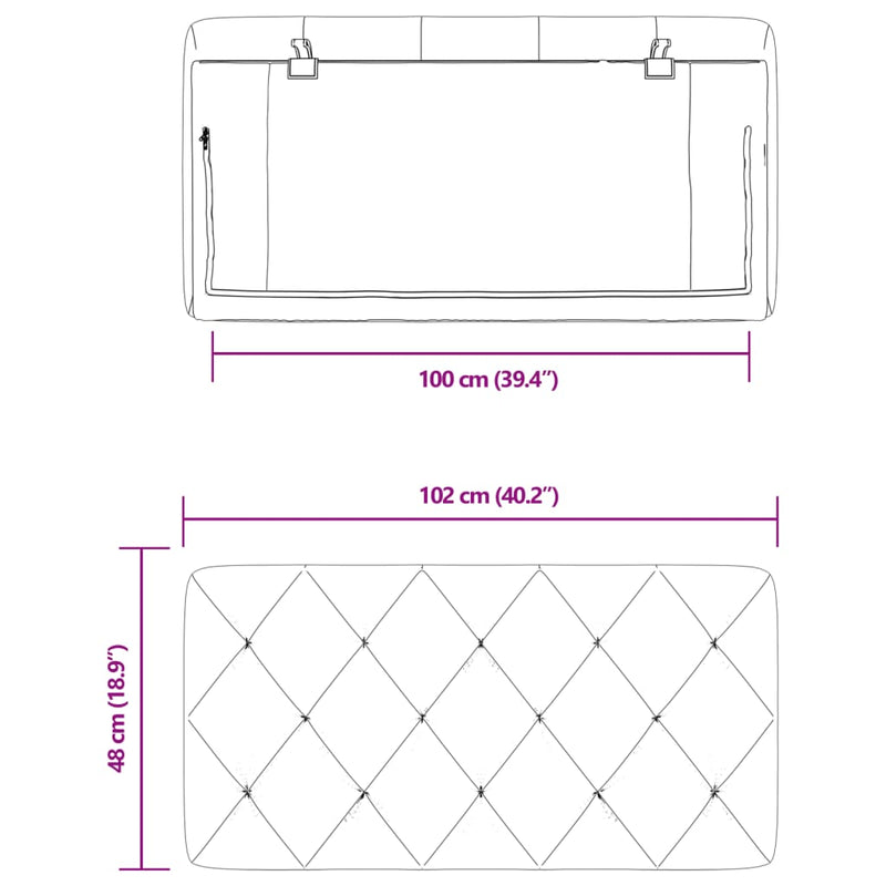 vidaXL rózsaszín bársony fejtámla párna 100 cm