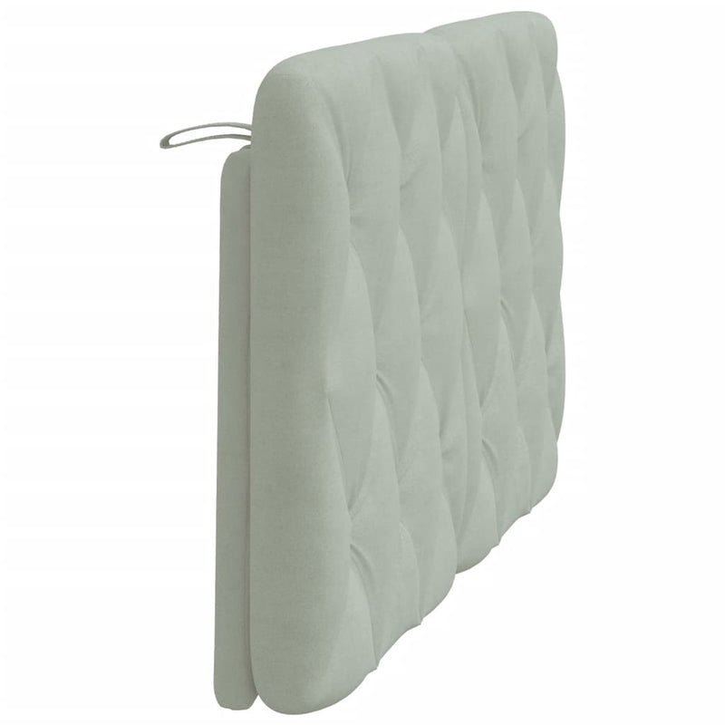 vidaXL világosszürke bársony fejtámla párna 120 cm