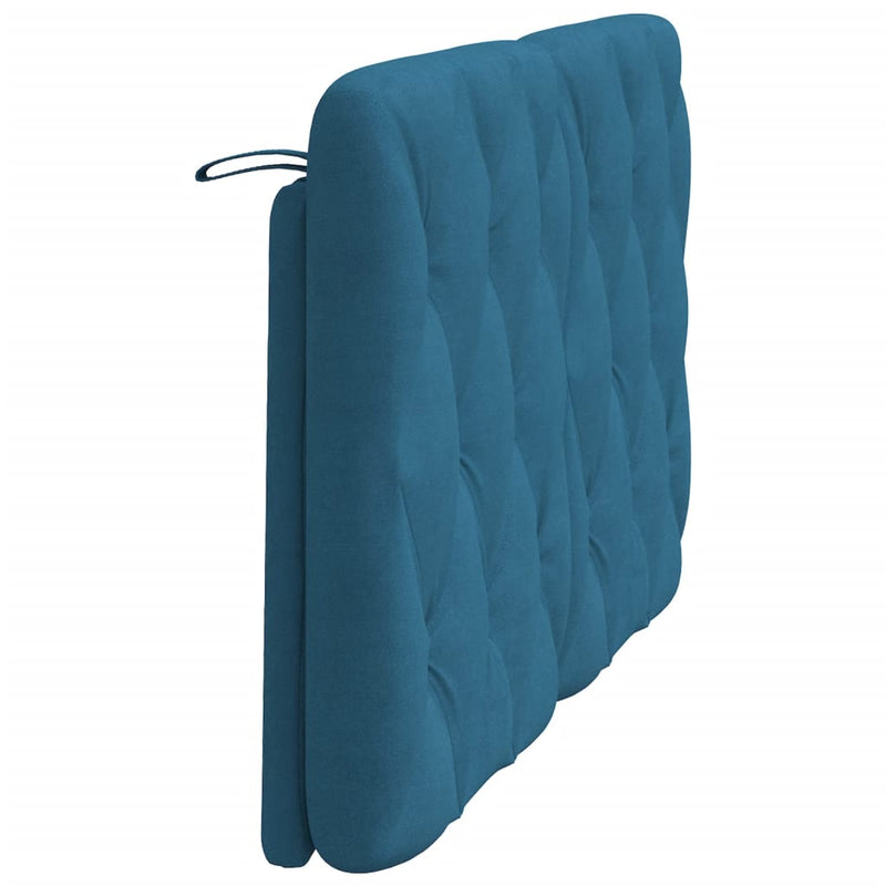 vidaXL kék bársony fejtámla párna 120 cm