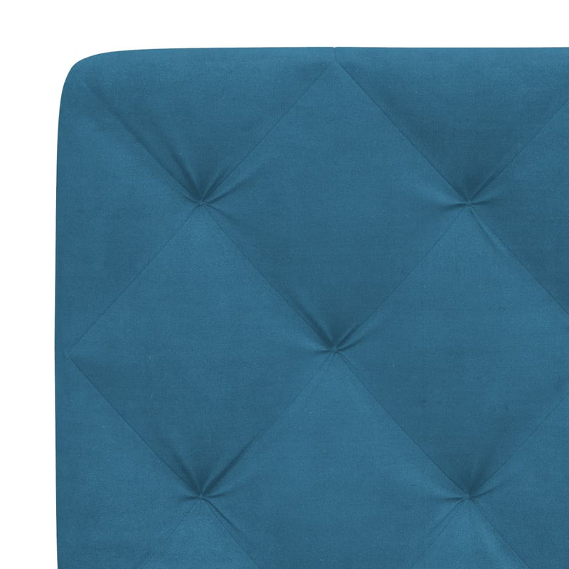 vidaXL kék bársony fejtámla párna 120 cm
