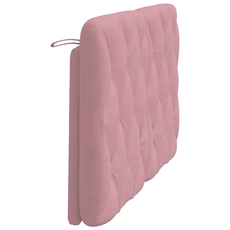 vidaXL rózsaszín bársony fejtámla párna 120 cm