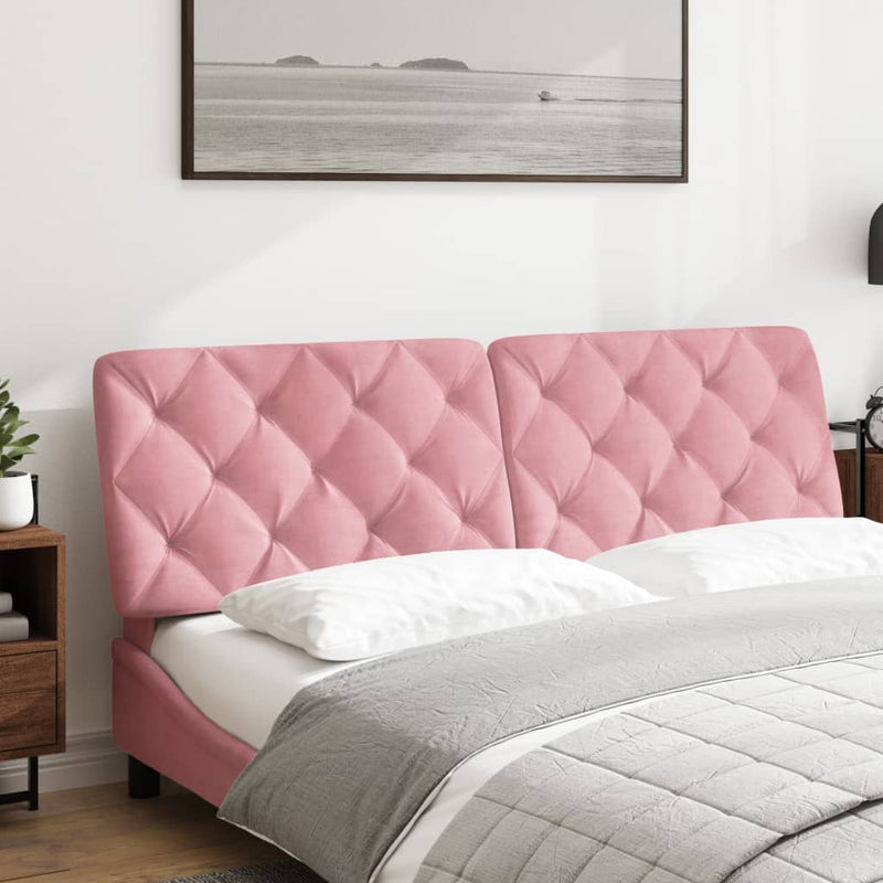 vidaXL rózsaszín bársony fejtámla párna 160 cm