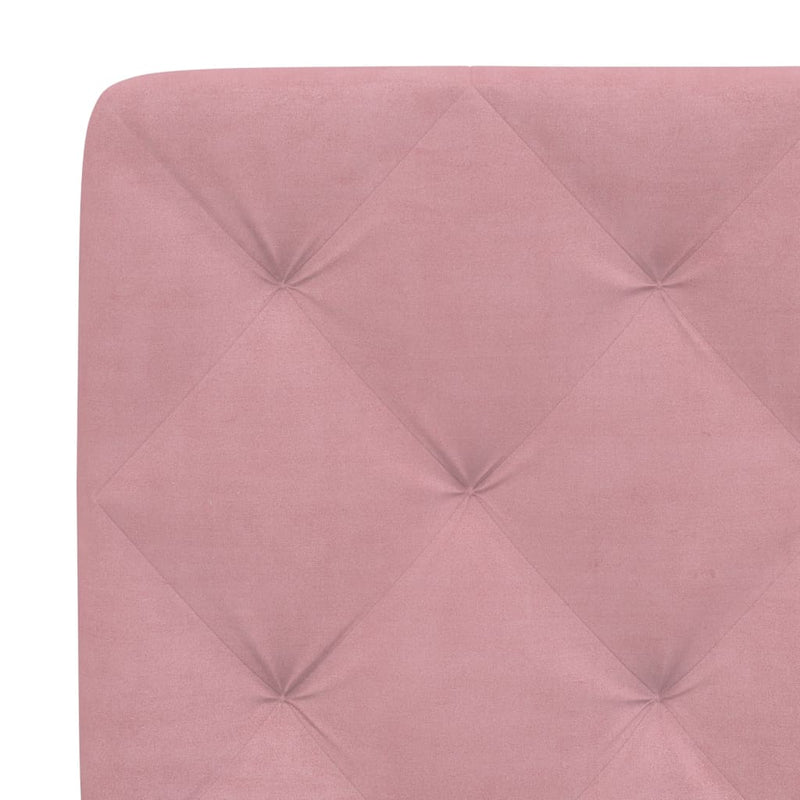 vidaXL rózsaszín bársony fejtámla párna 160 cm