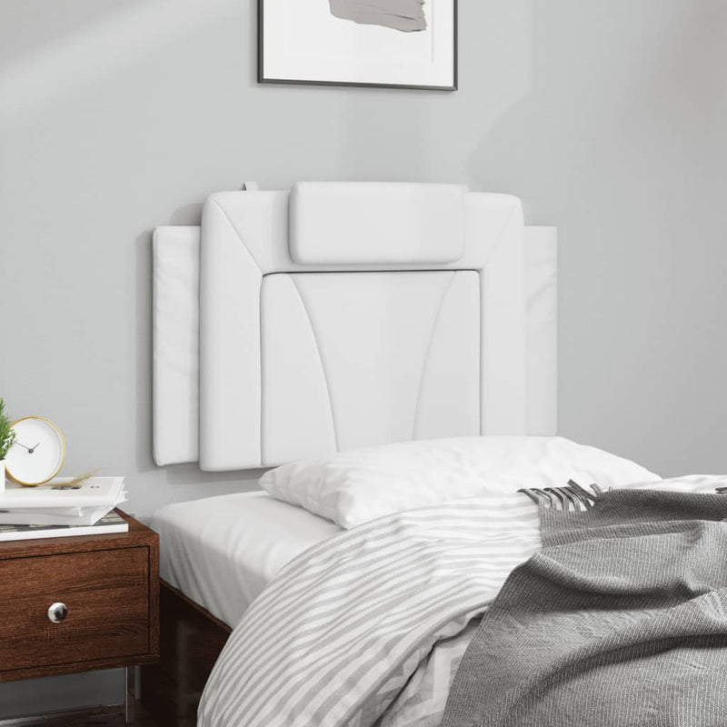 vidaXL fehér műbőr fejtámla párna 80 cm