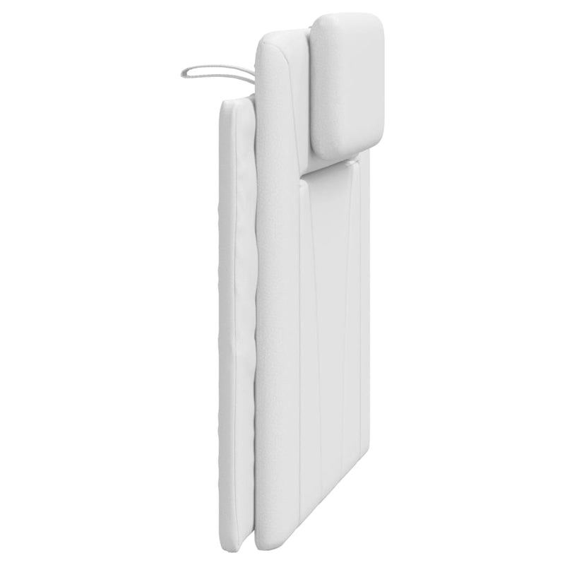 vidaXL fehér műbőr fejtámla párna 80 cm
