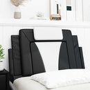 vidaXL fekete és fehér műbőr fejtámla párna Viana 80 cm